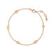 Armkettchen Basic mit Plttchen, 18 K Rosegold vergoldet