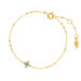 Armkette BLOOM, Labradorit/Aventurin, 18 Karat Gelbgold vergoldet