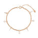 Armkette CRYSTAL, 18 K Rosegold vergoldet