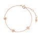 Armkette Clover Charm, 18 K Rosegold vergoldet