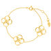 Armkette Clover Charm, gro, 18 K Gelbgold vergoldet