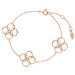 Armkette Clover Charm, gro, 18 K Rosegold vergoldet