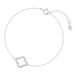 Armkette Clover mit Diamanten, 18 Karat Weigold