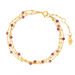 Armkette Flying Gems, 3-reihig, Rubin, 18 K Gelbgold vergoldet Armkette Flying Gems, 3-reihig, Rubin, 18 K Gelbgold vergoldet
