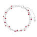 Armkette Flying Gems, 3-reihig, Rubin, 925 Sterlingsilber Armkette Flying Gems, 3-reihig, Rubin, 925 Sterlingsilber