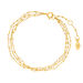 Armkette Flying Pearls, 3-reihig, 18 K Gelbgold vergoldet