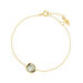 Armkette Green Amethyst, 14 Karat Gelbgold