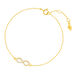 Armkette Infinity mit Diamanten, 18 Karat Gelbgold