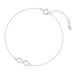 Armkette Infinity mit Diamanten, 18 Karat Weigold