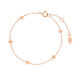 Armkette MINI Clover, 14 Karat Rosegold