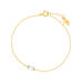 Armkette Mondstein SQUARE, 14 Karat Gelbgold