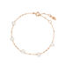 Armkette Perle, 18 K Rosegold vergoldet