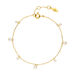 Armkette Rain Drop, 18 K Gelbgold vergoldet, Perle