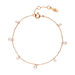 Armkette Rain Drop, 18 K Rosgold vergoldet, Perle