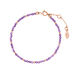 Armkette Serenity, Amethyst, 18 K Rosegold vergoldet