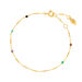Armkette Tiny, Multi Gems, 18 K Gelbgold vergoldet