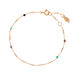 Armkette Tiny, Multi Gems, 18 K Rosegold vergoldet