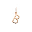 Buchstabenanhnger, 18 Karat Rosegold vergoldet, B
