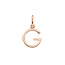Buchstabenanhnger, 18 Karat Rosegold vergoldet, G