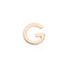Buchstabenstecker, 18K Rosegold vergoldet, 1 Stck, G