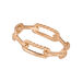 Chain Ring, 18 K Rosegold vergoldet, Gr.52