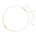 Choker Brezn, 18 Karat Gelbgold vergoldet, Beige