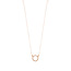 Halskette Circle mit Zirkonia, 18 Karat Rosegold vergoldet