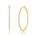 Creole Circle XL mit Diamanten, 50mm, 18 Karat Gelbgold
