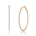 Creole Circle XL mit Diamanten, 50mm, 18 Karat Rosegold