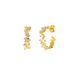 Creole ICE CUBE, Zirkonia, 18 K Gelbgold vergoldet