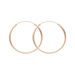 Creole Rund L, 40mm, 14 Karat Rosegold