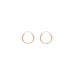Creole Rund S, 15mm, 14 Karat Rosegold