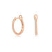 Creole Rund S mit Diamanten, 18 K Rosegold