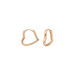 Creole TINY HEART, 18 K Rosegold vergoldet