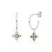 Creolen BLOOM, Labradorit/Aventurin, 925 Sterlingsilber