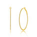 Creolen Circle L mit Diamanten, 45mm, 18 Karat Gelbgold