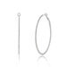 Creolen Circle L mit Diamanten, 45mm, 18 Karat Weigold