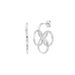 Creolen Clover Charm, klein, 925 Sterlingsilber