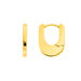 Creolen HUGGIE Oval, 18 K Gelbgold vergoldet