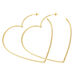 Creolen Herz, 60mm, 18K Gelbgold vergoldet