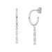 Creolen ICE CUBE, 925 Sterlingsilber Creolen ICE CUBE, 925 Sterlingsilber