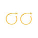 Creolen Kugelring, 20mm, 18 K Gelbgold vergoldet Creolen Kugelring, 20mm, 18 K Gelbgold vergoldet