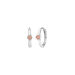 Creolen One Gem, Rosenquarz, 925 Sterlingsilber Creolen One Gem, Rosenquarz, 925 Sterlingsilber
