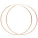 Creolen Pure, 70mm, 18 K Rosegold vergoldet