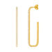 Creolen Square mit Zirkonia, 18 K Gelbgold vergoldet Creolen Square mit Zirkonia, 18 K Gelbgold vergoldet
