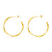 Creolen Twist, 40mm, 18 K Gelbgold vergoldet Creolen Twist, 40mm, 18 K Gelbgold vergoldet