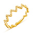 Ring Flash mit Diamanten, 18 Karat Gelbgold
