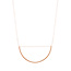 Halskette Big Semicircle, 18 K Rosegold vergoldet