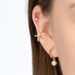 Ear Mix, 4-er Set, 18 K Gelbgold vergoldet