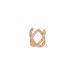Earcuff Cross CZ, 18 K Rosegold vergoldet